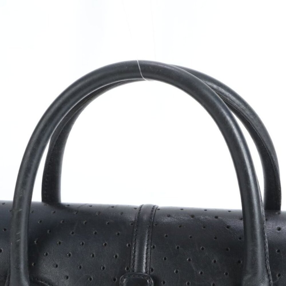 Gucci Interlocking Perforated Leather Handbag Tot… - image 2